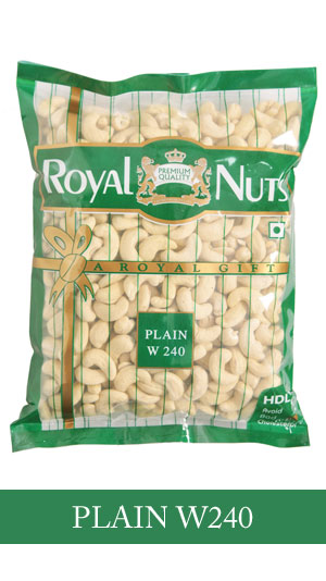 Royal Nuts Plain W320 cashew retail pack
