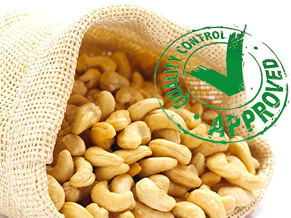 Eastern Cashew kernels — Quality Control Approved